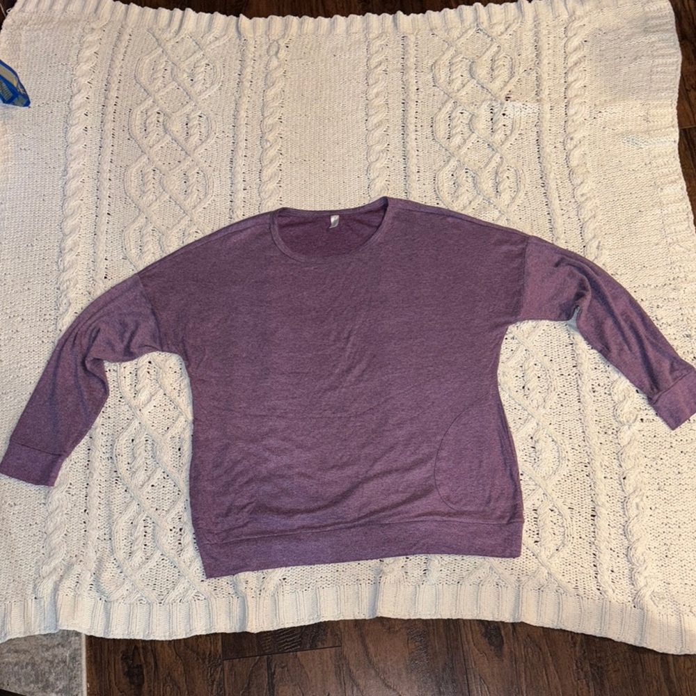 Purple Heathered Sweatshirt